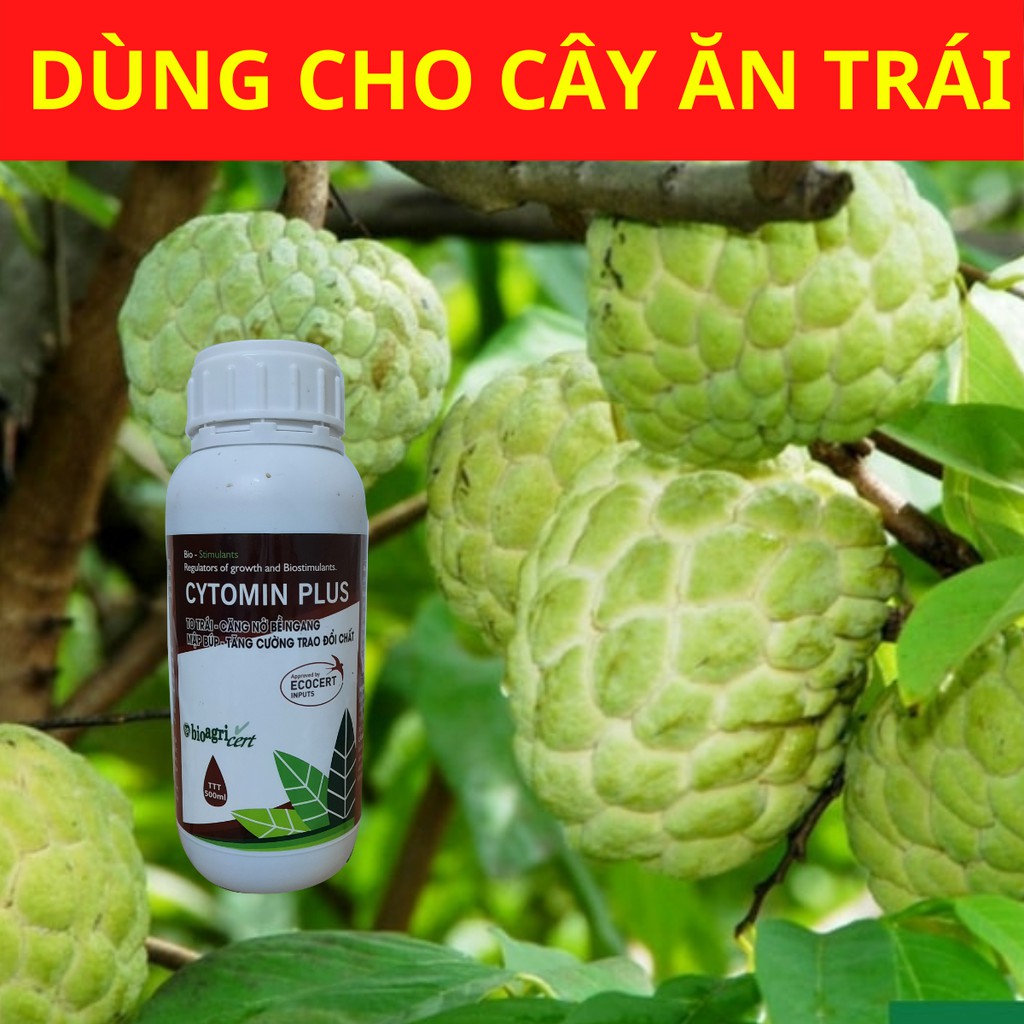 Phân bón lá CYTOMIN PLUS – Amino sinh học, phân bón nhập khẩu nâng cao năng xuất cây trồng - chai 500ml