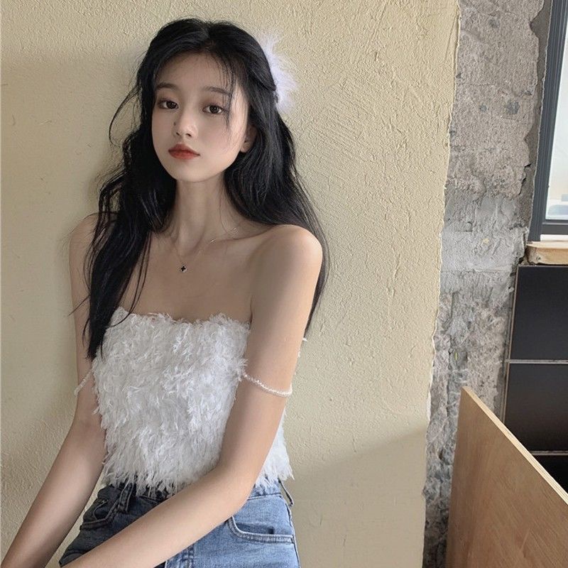 Áo Lửng Hai Dây Sát Nách Màu Trơn Ôm Dáng Quyến Rũ Thời Trang Xuân Hè Phong Cách Hàn Quốc Cho Nữ