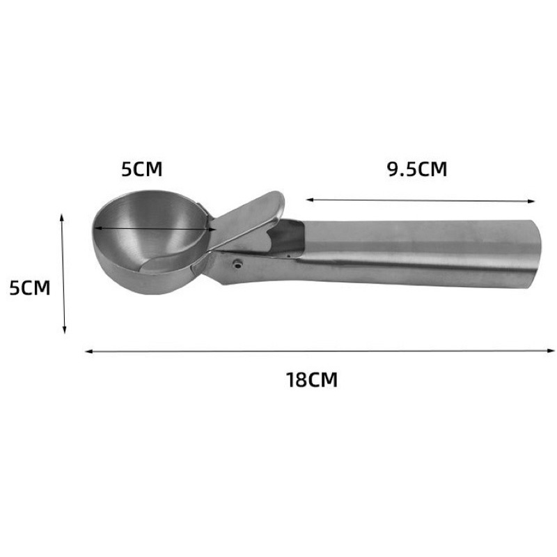 [GIÁ SỈ] Dụng cụ xúc viên kem bằng kim loại( dạng thìa)