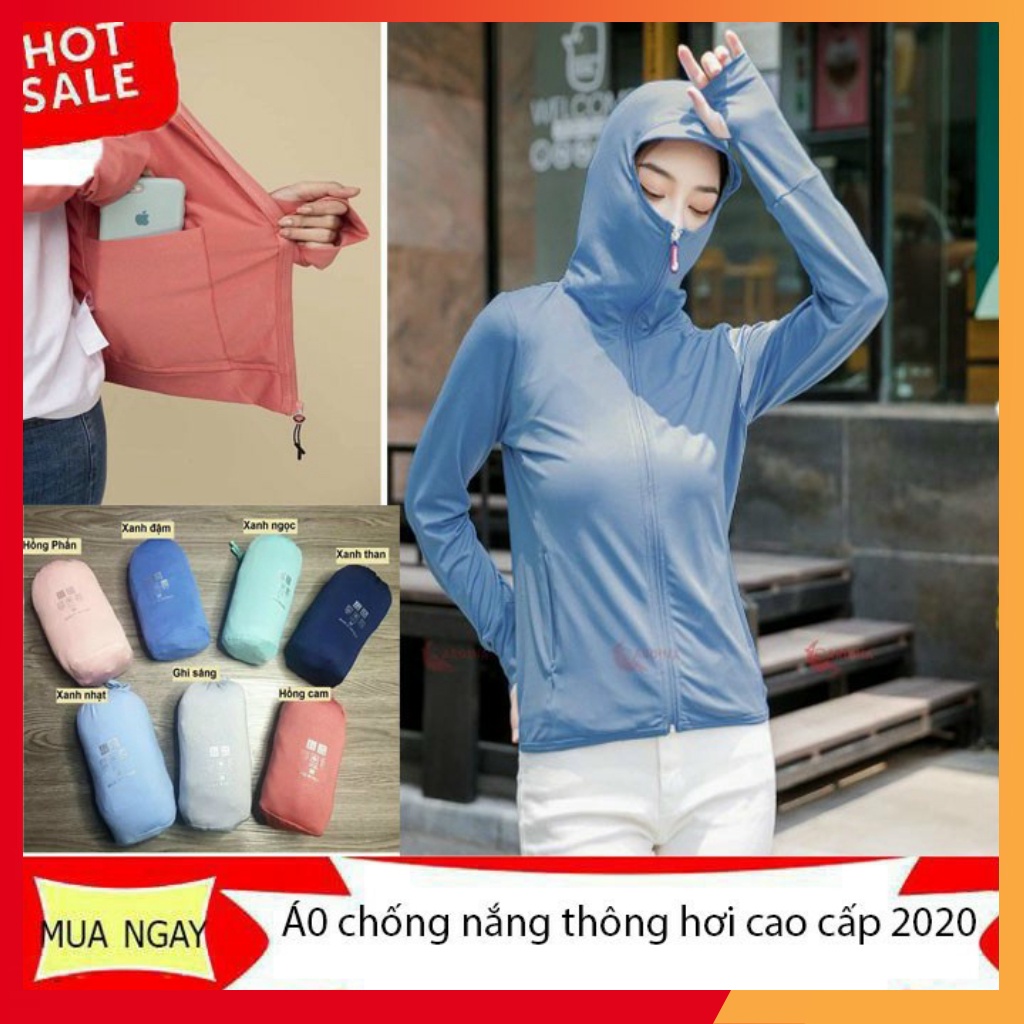 [ XẢ KHO ] Áo Chống Nắng Nữ Vải Thông Hơi Kim Cương Cực Thoáng Mát, Chống Tia UV