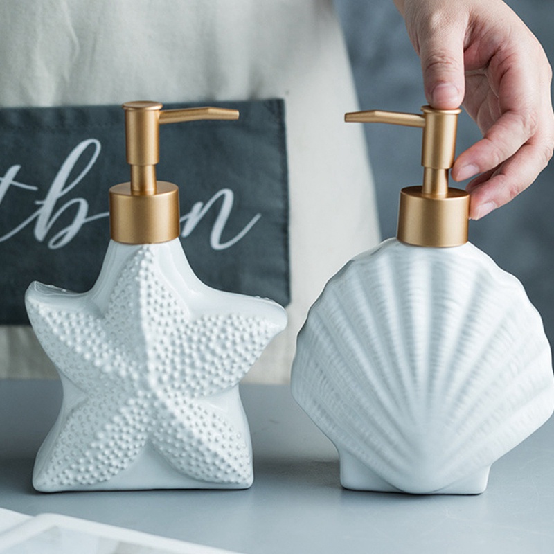 Bình Sứ Đựng Xà Phòng Dạng Ấn Phong Cách Bắc Âu 420ML