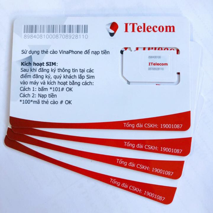 Sim Itelecom mới nhất - gói cước chỉ 77k/1 tháng - gọi nội mạng free vinaphone & itelecom
