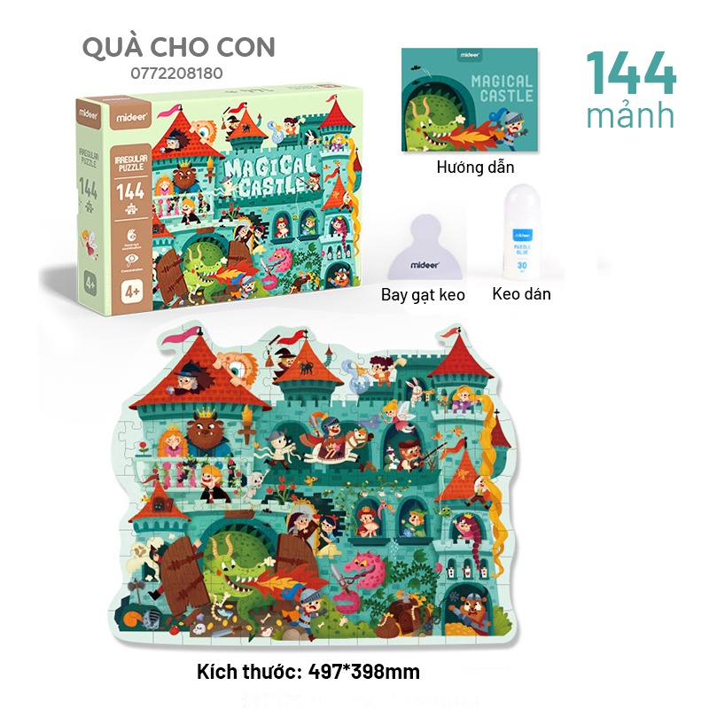 BỘ XẾP HÌNH CẤP ĐỘ 140/144/226/230 MẢNH GHÉP - HÃNG MIDEER