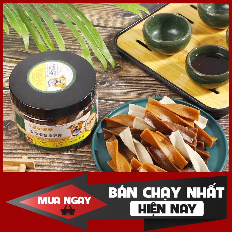 [Mã PET50K giảm Giảm 10% - Tối đa 50K đơn từ 250K] [❌GIÁ SỈ❌] XƯƠNG GẶM SẠCH RĂNG YAHO CHO THÚ CƯNG NHIỀU VỊ ❤️