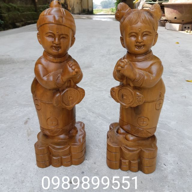 Tượng tiểu đồng chúc phúc cao 50cm