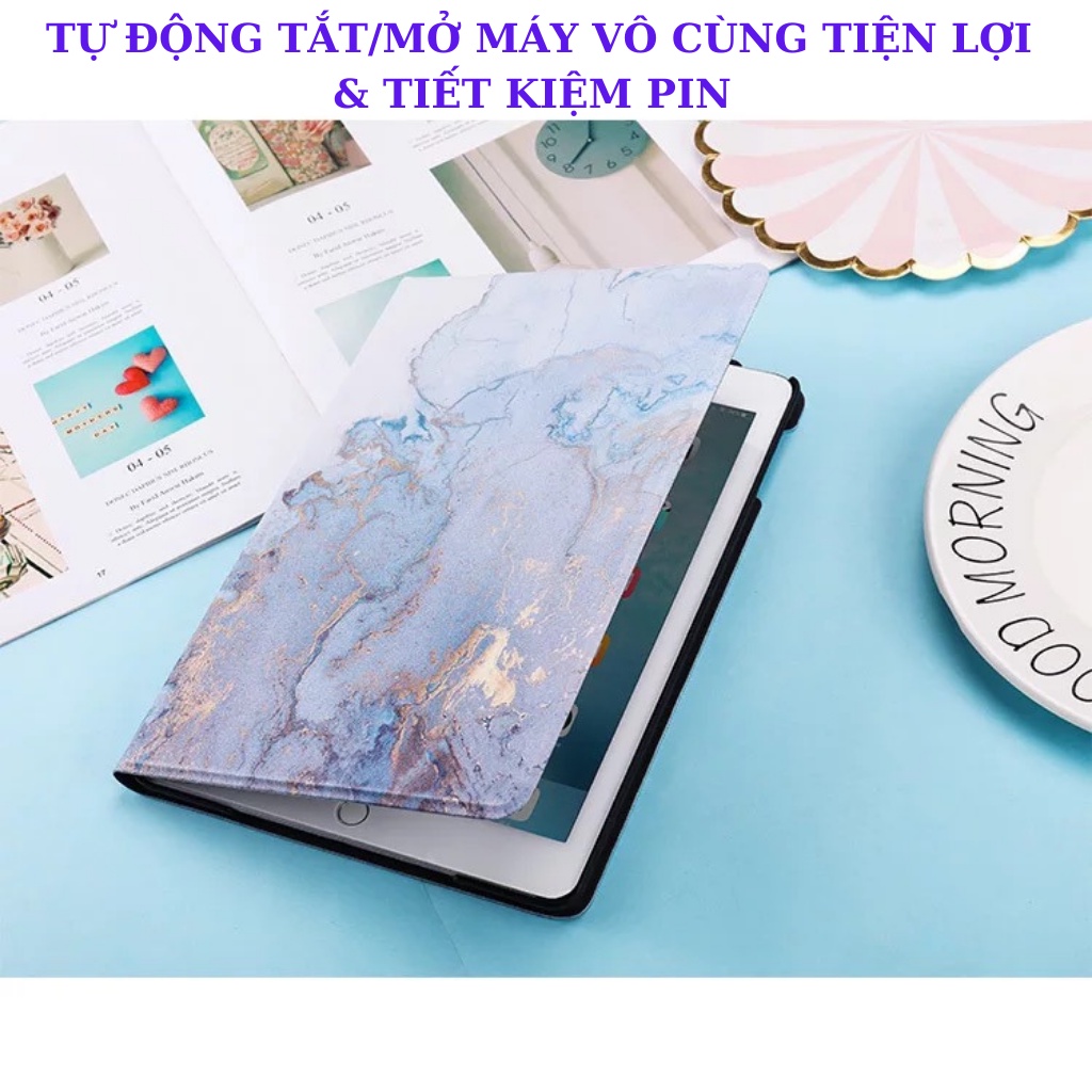 Bao da iPad hình Vân đá đẹp ốp iPad Air 1,2,3,Gen 5,6,7,8,9,Pro 10.5,Mini 1,2,3,4,5