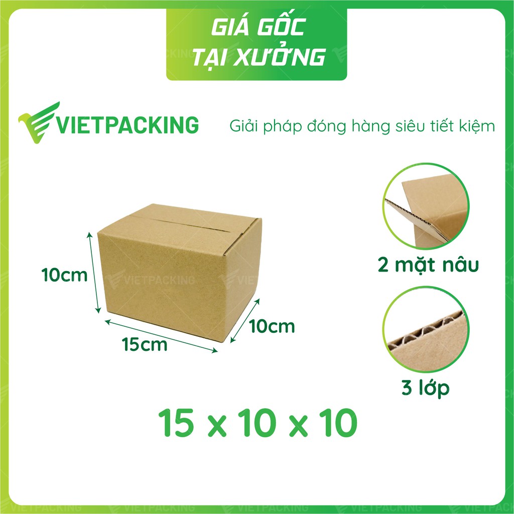 15x10x10 - 50 hộp carton đóng gói giao hàng V067