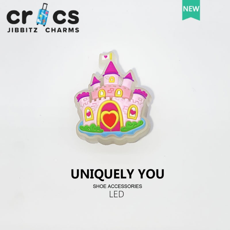 Phụ Kiện Khóa Giày crocs Đính Hoa Và Đèn LED 3D DIY