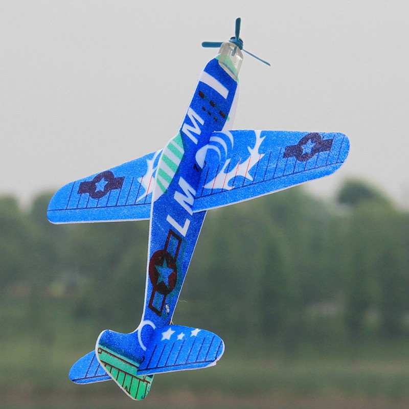 Set 12 Máy Bay Xốp Ném Tay Đồ Chơi Cho Trẻ Em