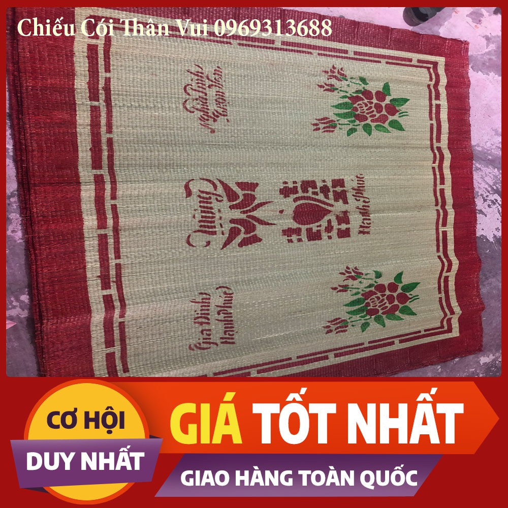 Chiếu Cói ❤️FREESHIP❤️Chiếu In Hoa Siêu Rẻ 0,9m/1m/1m2/1m5/1m6