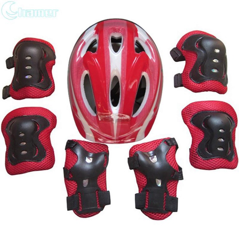 Bộ 7 phụ kiện bảo vệ đầu và chân tay cho bé chạy xe đạp/trượt patin