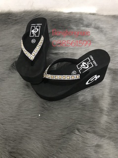 Dép xuồng cao 9cm
