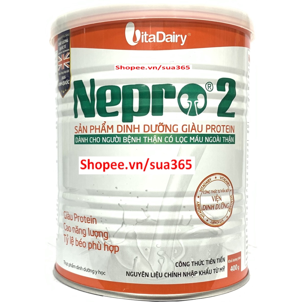 Sữa nepro 2 Hộp 400gr Date mới nhất