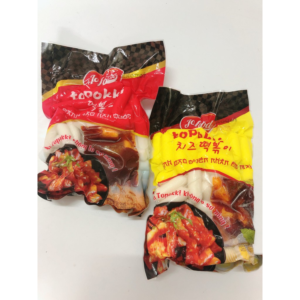 500g bánh gạo Jofood kèm hộp tương Gochujang 200g Hàn Quốc + 100g phô mai Mozzazzella