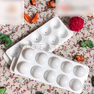 Khuôn 10 bi tròn viên 2.5cm vỉ đá khay thạch bi trái cây -jelly balls mold