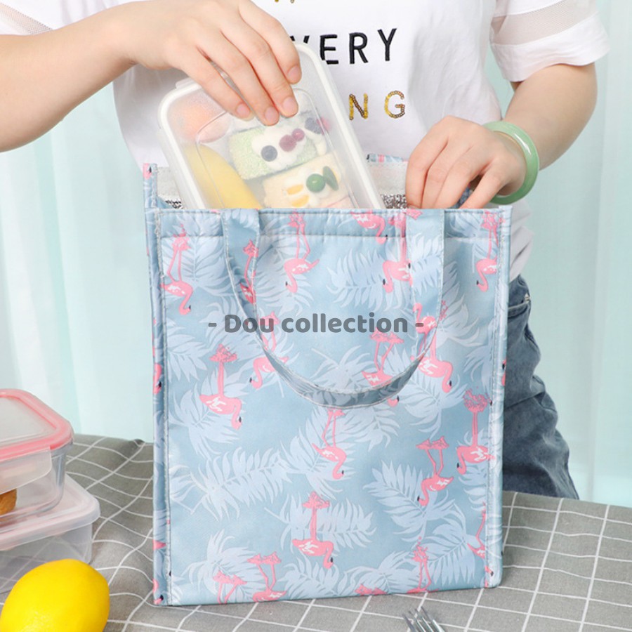 [NowShip2h] Túi Giữ Nhiệt Đựng Cơm Trưa Chống Thấm Cao Cấp Dáng Đứng Vải Oxford 600D 25x14,5x29cm - Lunch Bag - Mã TG011