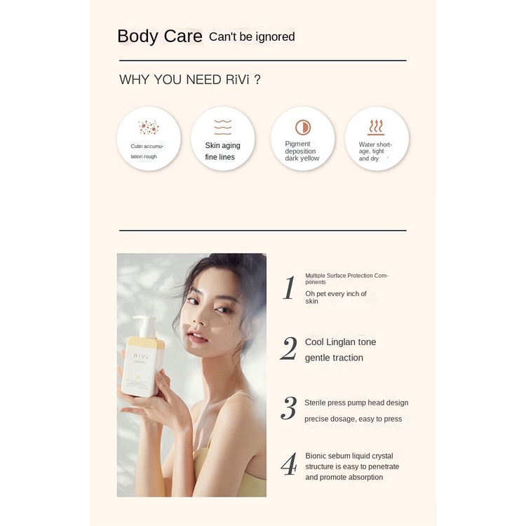 Lotion Dưỡng Thể Làm Trắng Da Rivi Niacinamide Đa Chiều