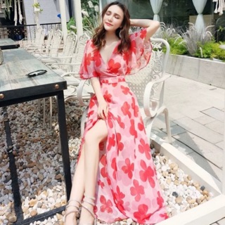 Đầm maxi hoa cao cấp xinh đẹp