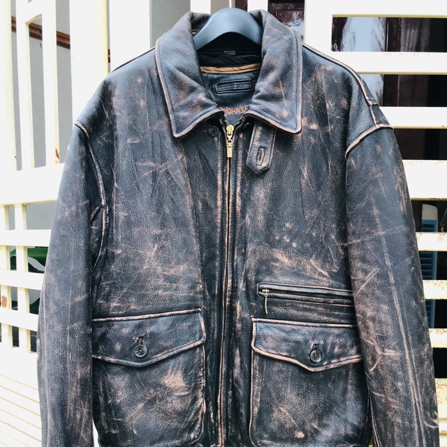 Áo da bò mài pilot