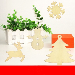 Set 10 miếng gỗ handmade trang trí cây thông noel, trang trí giáng sinh