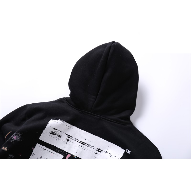 OFF WHITE Áo Hoodies Có Nón Dài Tay Thời Trang