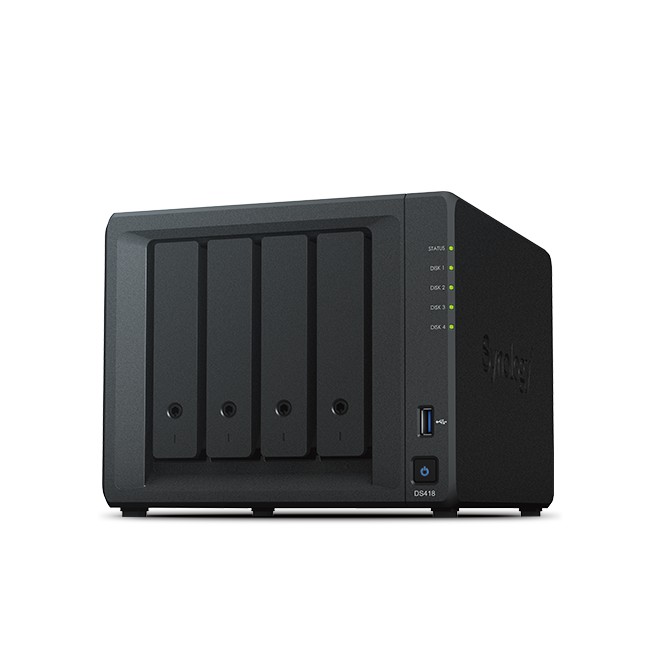 Thiết bị lưu trữ mạng NAS Synology DS418 - Hàng chính hãng