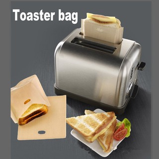 4 x Reusable Toaster Bag Non Stick Toaster Sandwich Toast Bags Pockets Toasty