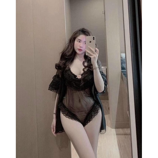 Choàng Ngủ Sexy ,Váy Ngủ Jum Phối Ren Tầng, Đầm Mặc Nhà Quyến Rũ Cho Các Nàng Từ 40-54kg. | BigBuy360 - bigbuy360.vn