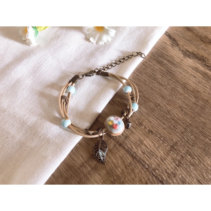 Vòng gốm hoa xinh xắn không thấm nước dễ phối đồ