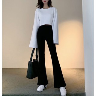 Quần ống loe chất thun mềm