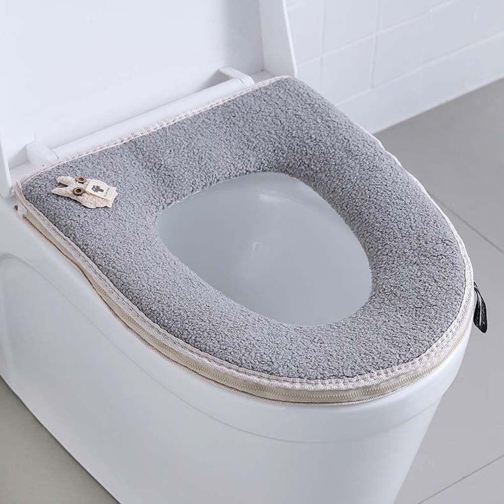 HARRIETT Vỏ Bọc Bệ Ngồi Toilet Bằng Vải Bông Ấm Áp Tái Sử Dụng Được