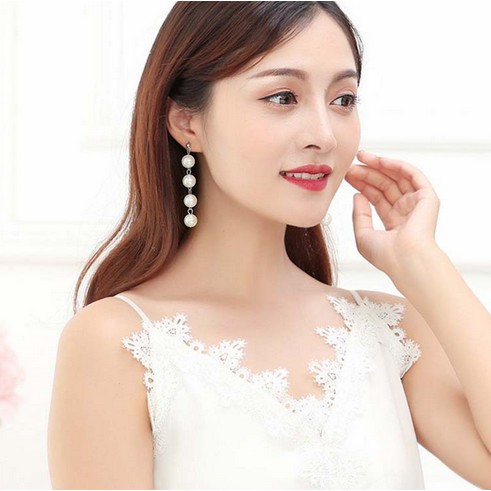 Bông Tai Chuổi Hạt Cao Cấp - Khuyên Tai Thời Trang Cho Phái Đẹp