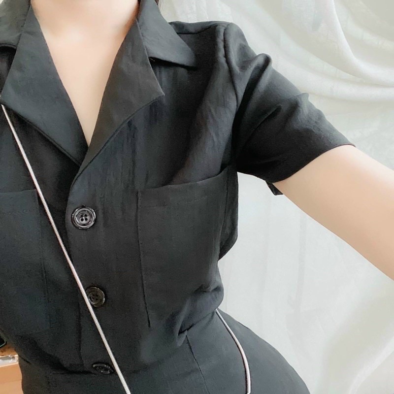 Sét Sơ Mi Váy Sẻ Đùi Bigsize 55kg Đến 100kg (M/L/XL/XXL)