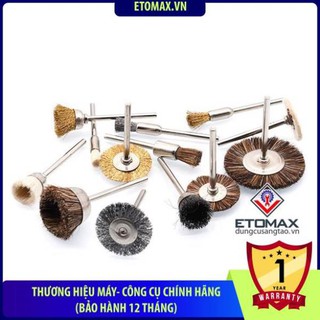 Bộ chổi đánh rỉ 16 PCS, đánh rỉ trên mọi chất liệu trục 3mm cước đồng cao cấp