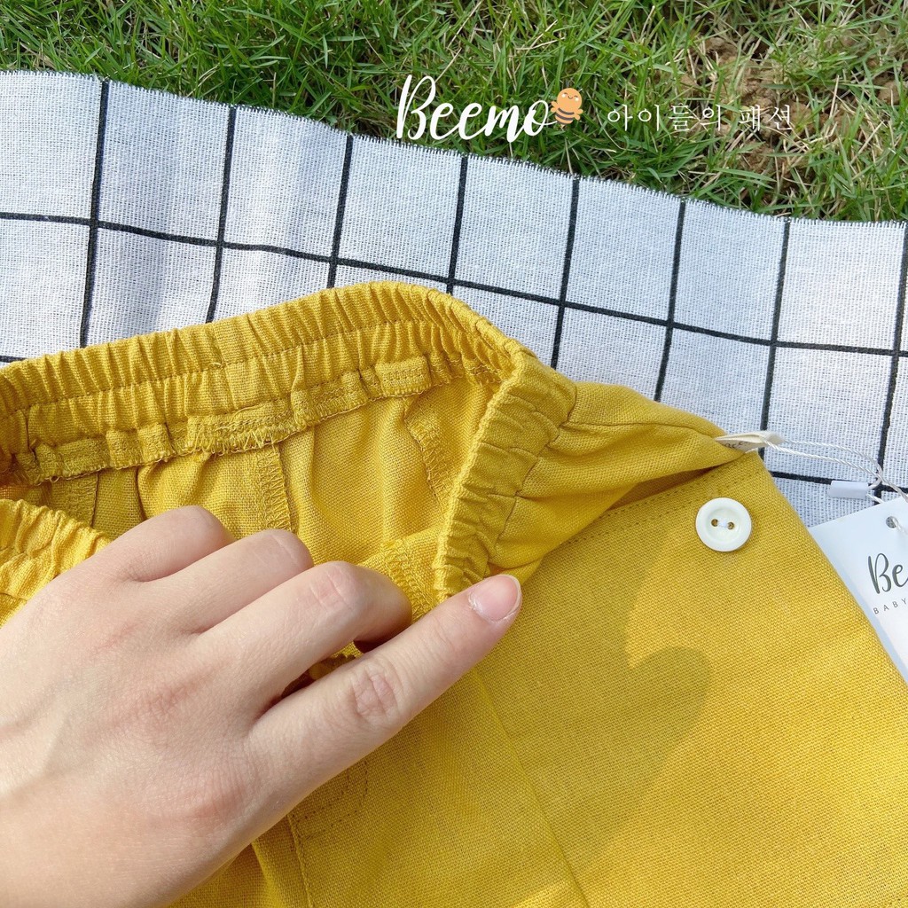 QUẦN SHORT BÉ GÁI LINEN BEEMO NHIỀU MÀU CHO BÉ TỪ 9-22KG