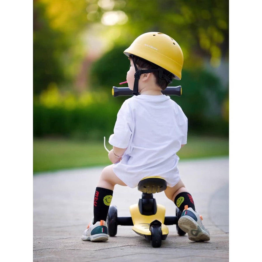 Mũ bảo hiểm cho bé giữ an toàn Sunrimoon cao cấp cho bé phong cách Hàn Quốc kiểu dáng đáng yêu