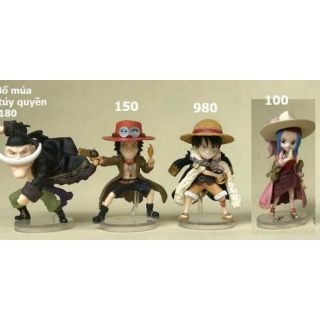 Mô hình one piece chính hãng wcf bố già, ace, luffy, vivi