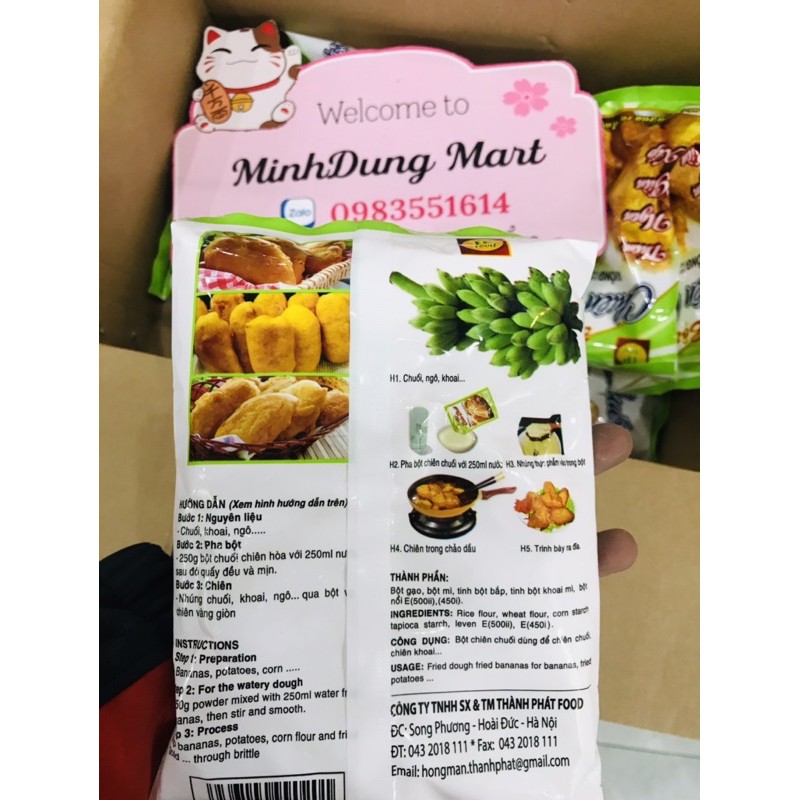 Bột chiên chuối giòn ngon gói 250g/400g