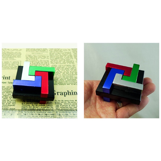 Đồ chơi trí tuệ_Thử thách trí não Quartet Hanayama Puzzle_Hack não_IQ Toy_Giải đố_Thông minh_Phát triển Tư Duy_Rèn luyện