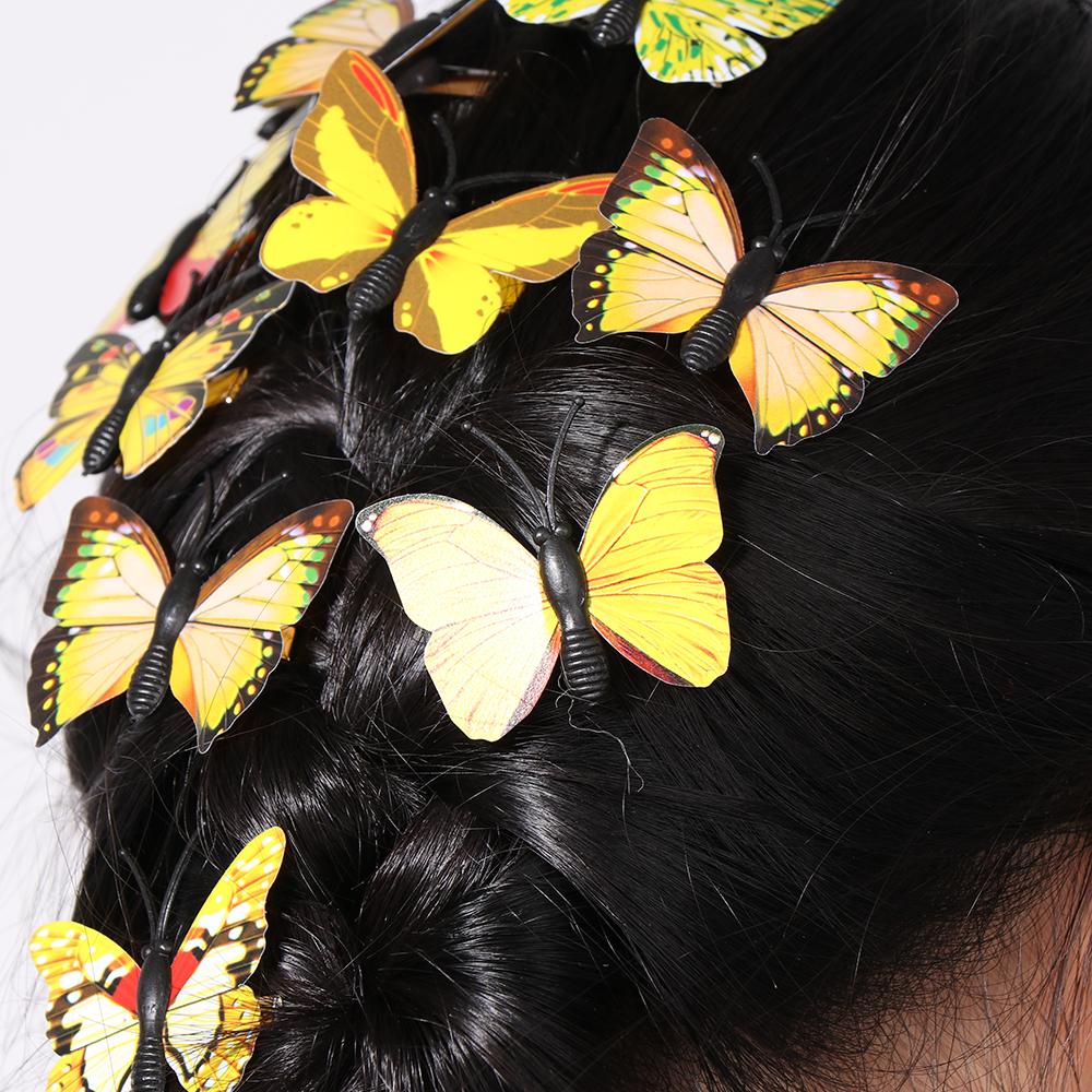 Set 5 Kẹp Tóc Hình Bươm Bướm Xinh Xắn Dành Cho Cô Dâu