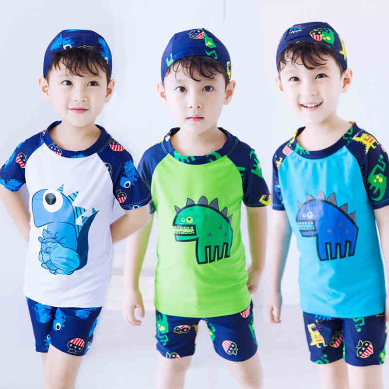 Đồ bơi bé trai + nón bơi