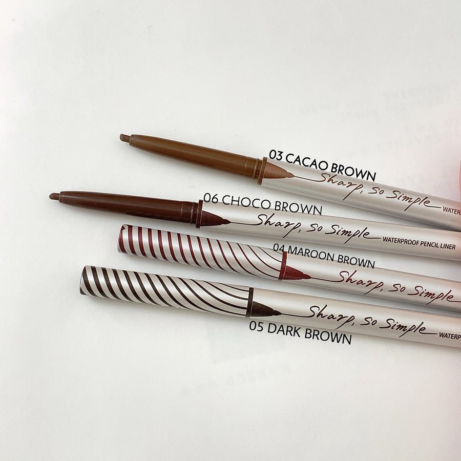 Kẻ mắt chì Chống nước Lâu trôi Clio Sharp, So Simple Waterproof Liner