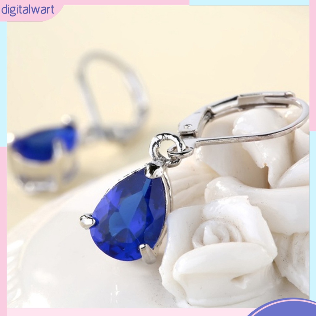 Bông Tai Hình Giọt Nước Chất Liệu Thân Thiện Với Da Thiết Kế Đơn Giản Thanh Lịch