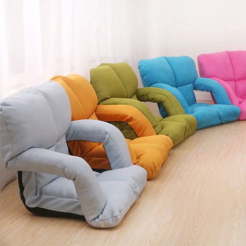 Ghế sofa lười không chân tựa lưng ghế tatami ghế sofa tay vịn giường ghế có thể gập lại ghế máy tính ký túc xá ..