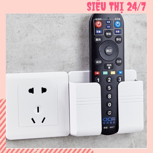 Giá Để Điện Thoại Dán Tường - Khay Đỡ Sạc Điện Thoại Đựng Remote Tiện Lợi 88245