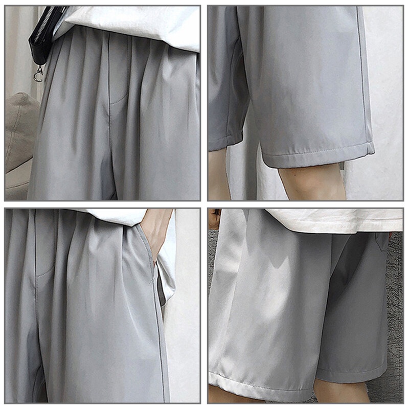 Quần short thể thao AOKANG dáng rộng lưng thun co giãn cá tính thời trang dành cho nam