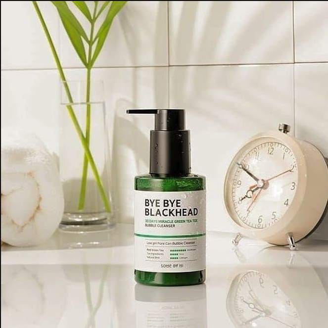 Some Bye Bye Bye Blackhead 30 Days Miracle Green Tea Foaming Cleanser 120g Làm sạch sâu Loại bỏ mụn đầu đen