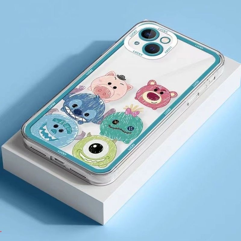 Ốp Điện Thoại Silicon Chống Rơi Họa Tiết Dễ Thương Cho IPhone11 12 13 Pro MAX X XS MAX XR 6 7 8 Plus