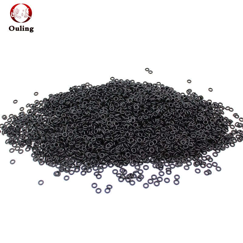 Vòng đệm NBR O Vòng đệm Độ dày CS1,2mm OD5-50mm Dầu và chống mài mòn Xe ô tô Xăng cao su Nitrile O-ring Màu đen Chịu mài mòn và chống thấm nước