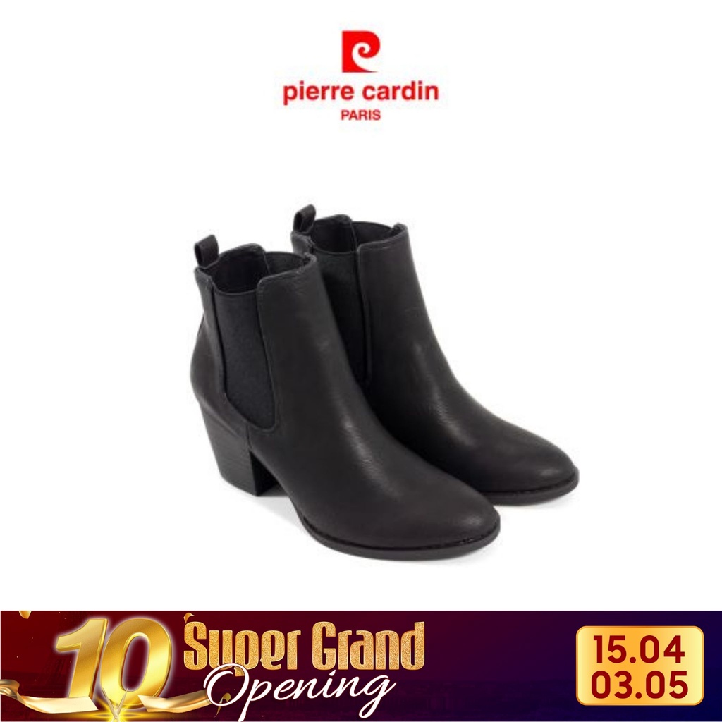 [NEW ARRIVAL] Giày Boots Nữ Icy, Chất liệu Da PU, Đế cao su tổng hợp độ cao 7cm, Cổ cao 16cm Pierre Cardin - PCWFWSF 152